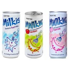Газированный напиток Lotte Milkis Молочный 250 мл