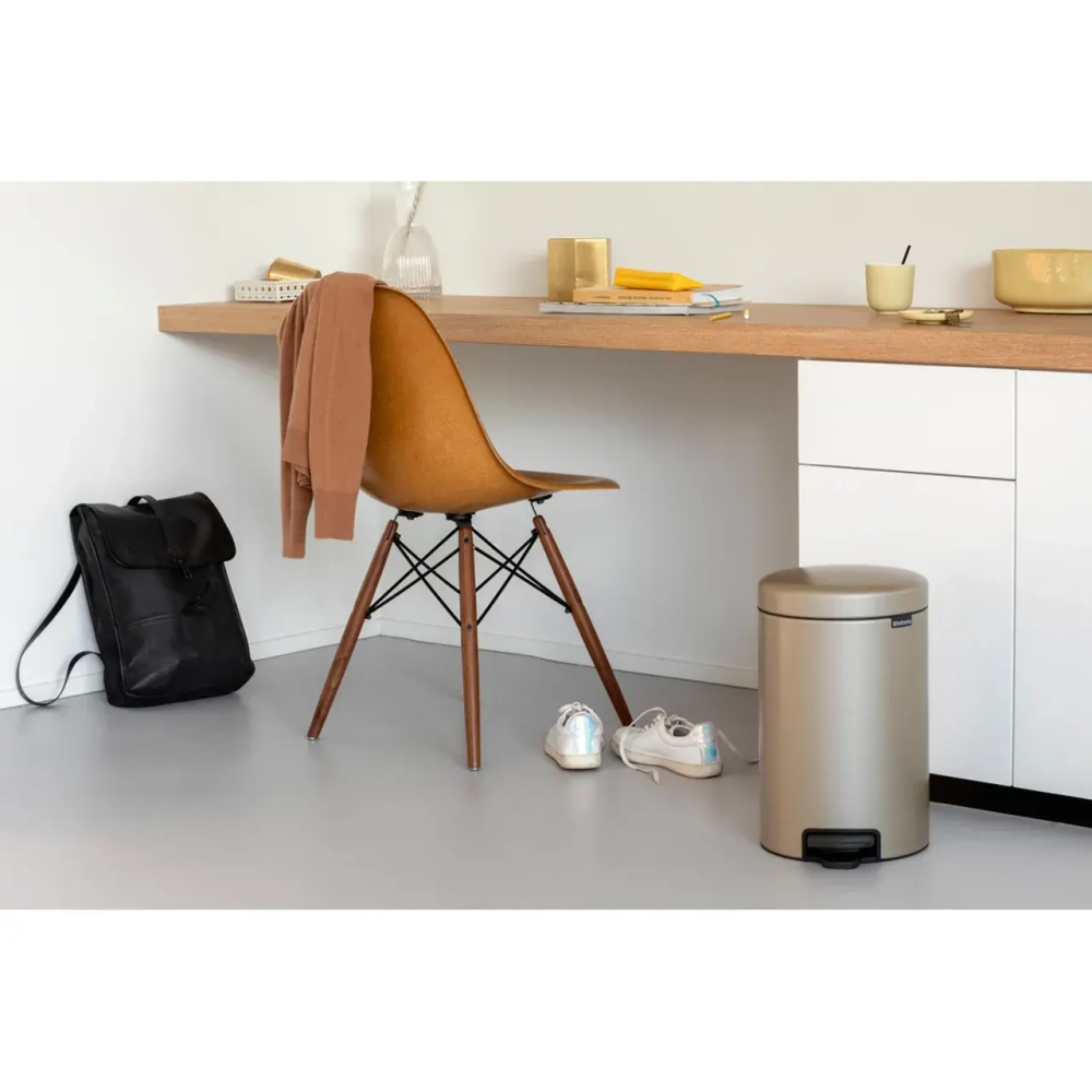 Brabantia NewIcon Контейнер для мусора Gold Metalic, 12 л.