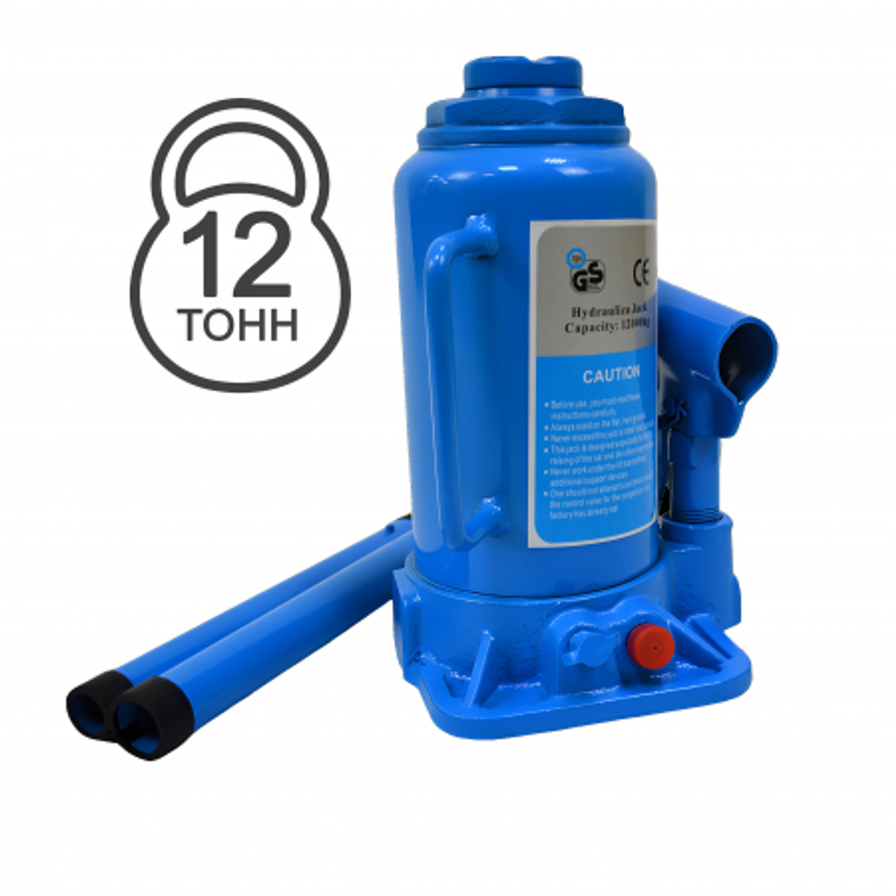 Бутылочный домкрат GW-H12 12т, 205-410мм, Great Wolf