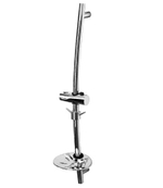 LM8064C Аксессуары Стойка душевая 685мм, с круглой мыльницей,хром,блистер