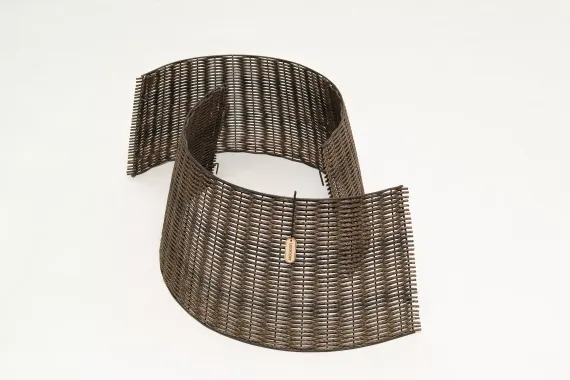 Корзина под елку Люкс Палермо 65 см., разборная, корица, ЕлкиТорг (65-224)