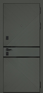 Стальная дверь «Малахит». Заказная модель.