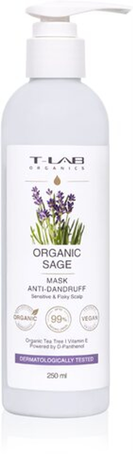T-LAB Organics Organic Sage Anti-Dandruff Mask - увлажняющая маска для волос /   0  ml  / GTIN 5060466666375