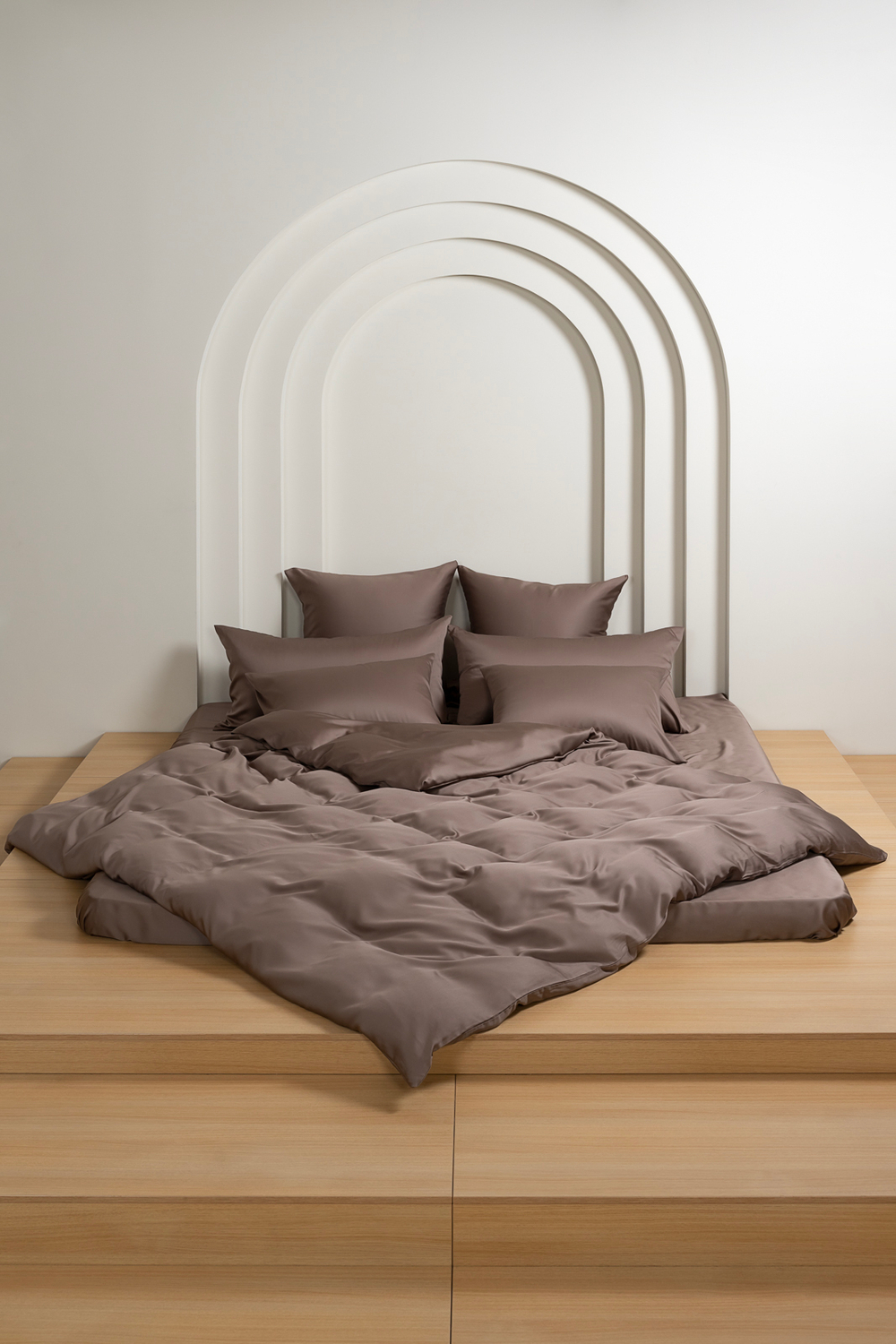 Простыня на резинке 200x200x40 German Grass Havana Brown Brilliant коричневая