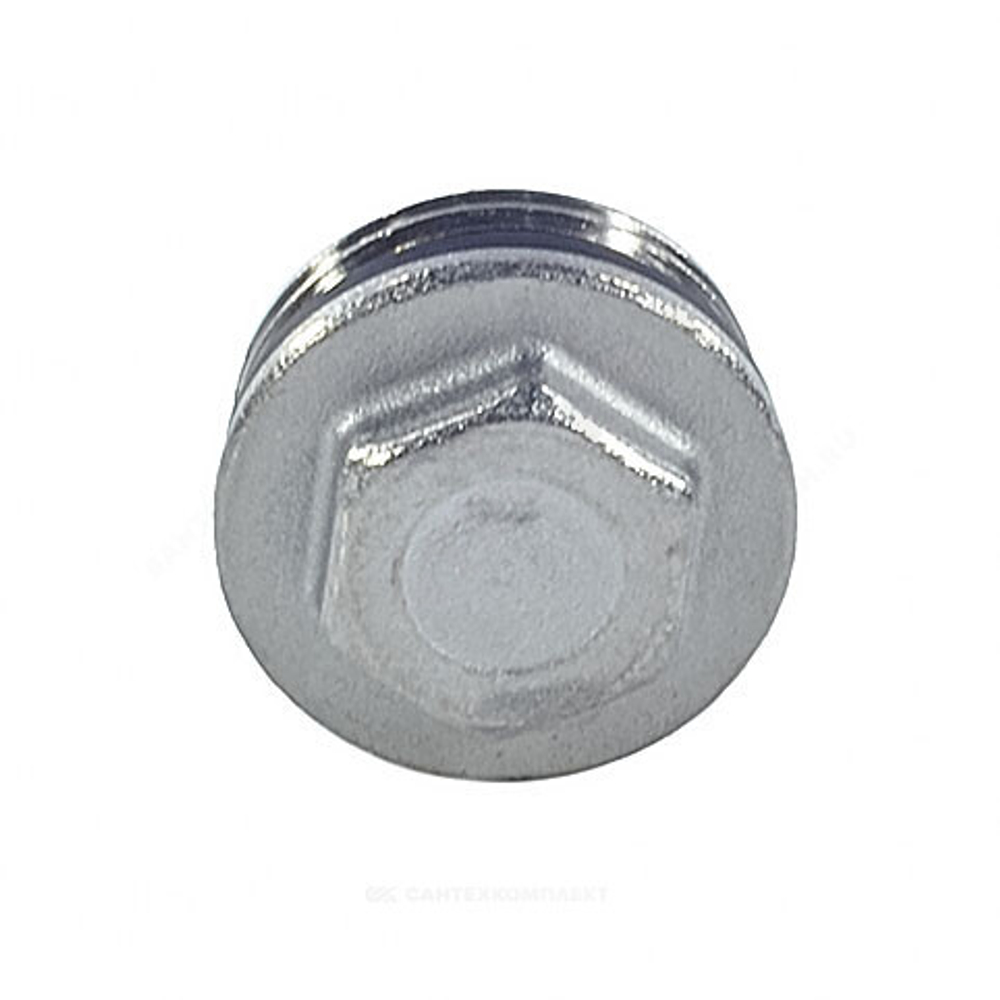 Пробка латунь 1 1/4" НР с герметичной прокладкой для коллектора R592D Giacomini R592DX006
