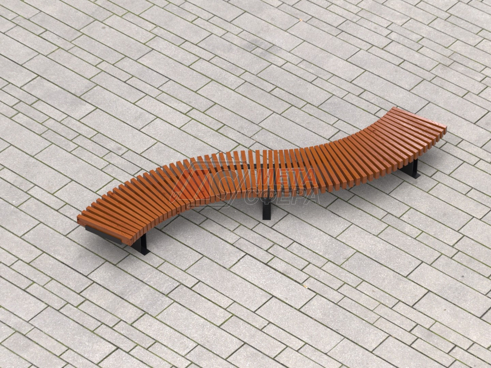 Лавка Rail Road 03 Змейка