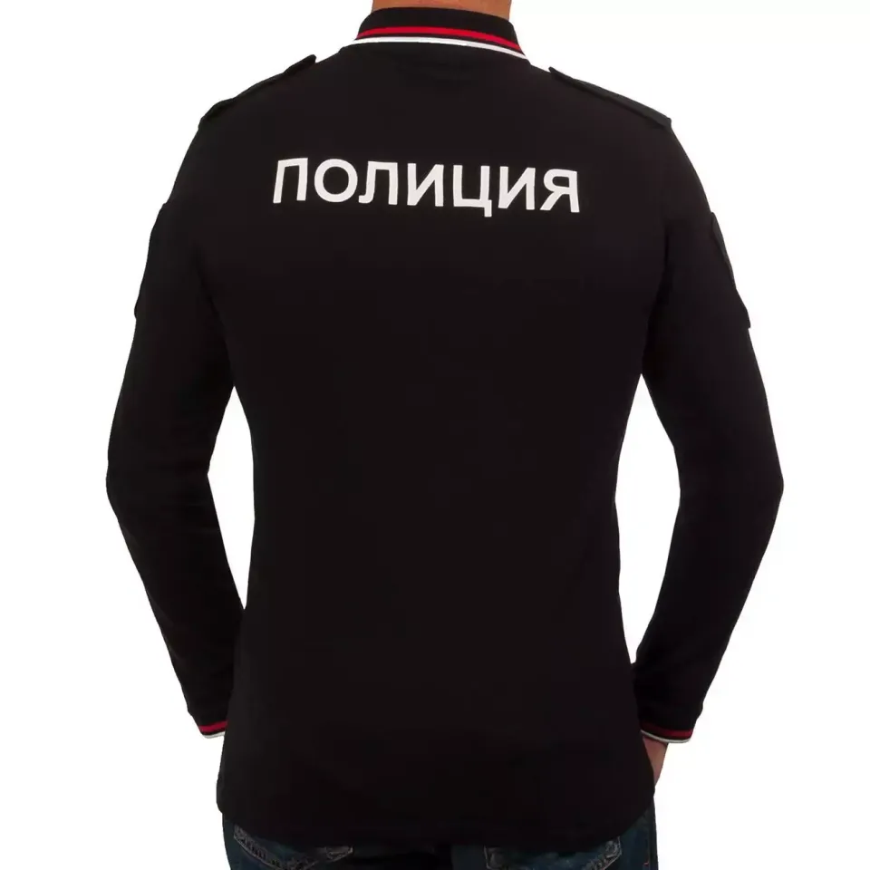 Поло Полиция с длинным рукавом