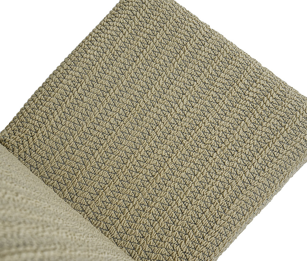 Чехол на стул без оборки Зигзаг, цвет Бежевый