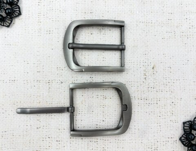 Пряжка ременная металл, ш. 4 см, тёмный никель