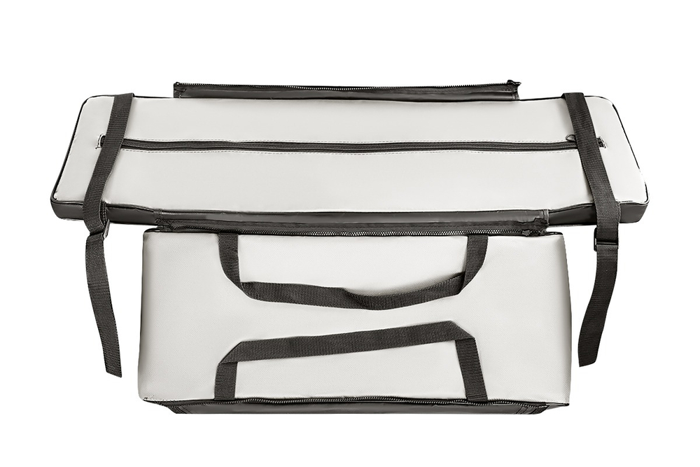 Накладки на банки 98х25 комплект Yachtman белый-черный