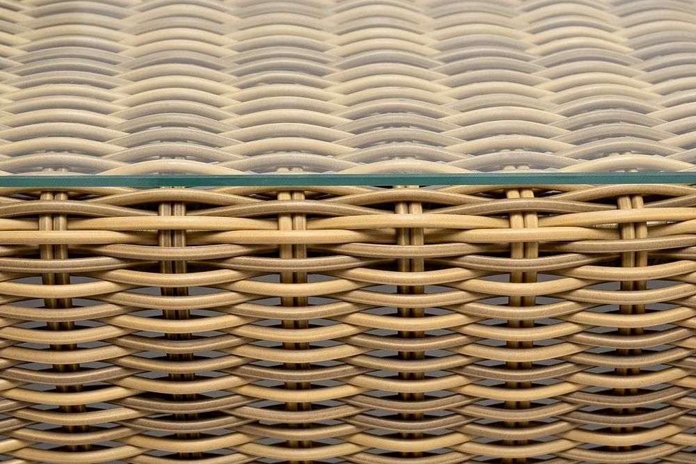 "Боно" лаунж-зона из искусственного ротанга, цвет соломенный