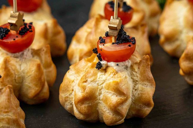 Профитроли с овощным кремом, 10 шт.