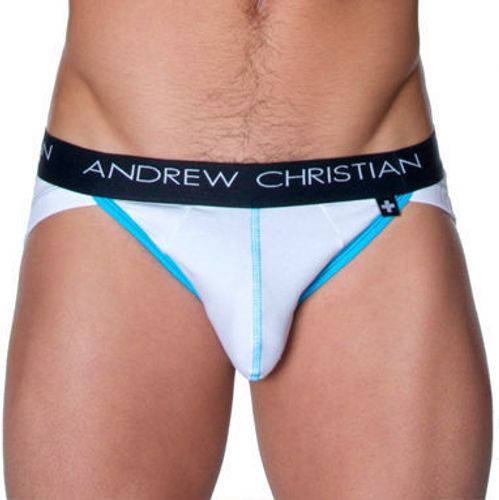 Мужские трусы брифы Andrew Christian Flashlift Brief Pro White   AC42