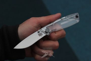 Складной нож Ontario 8798CL Wraith Ice Series Clear c клинком из стали 1.4116 Krupp (X50CrMoV15) рукоять Нейлон