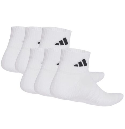 Теннисные носки Adidas Cushioned Essentials Ankle 6P - white/white/black
