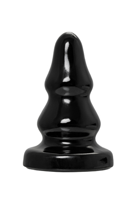 Большая анальная втулка POPO Monoceros, черная, 15 см, Ø 7 см