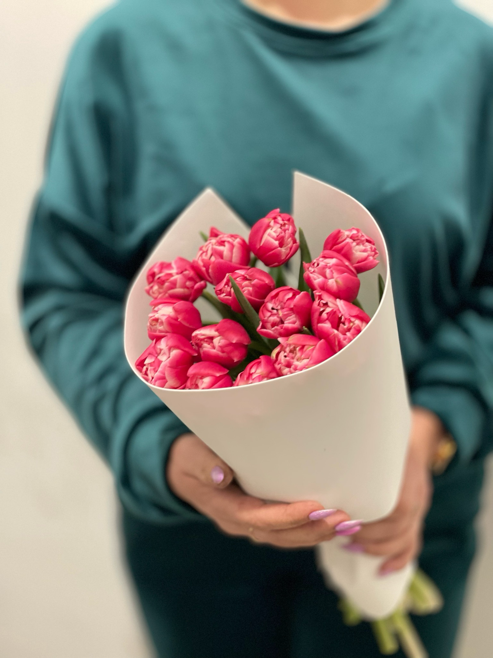 Букет пионовидных тюльпанов