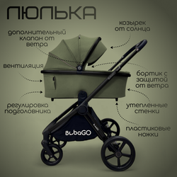 Модульная коляска BubaGO Gaudi 3в1