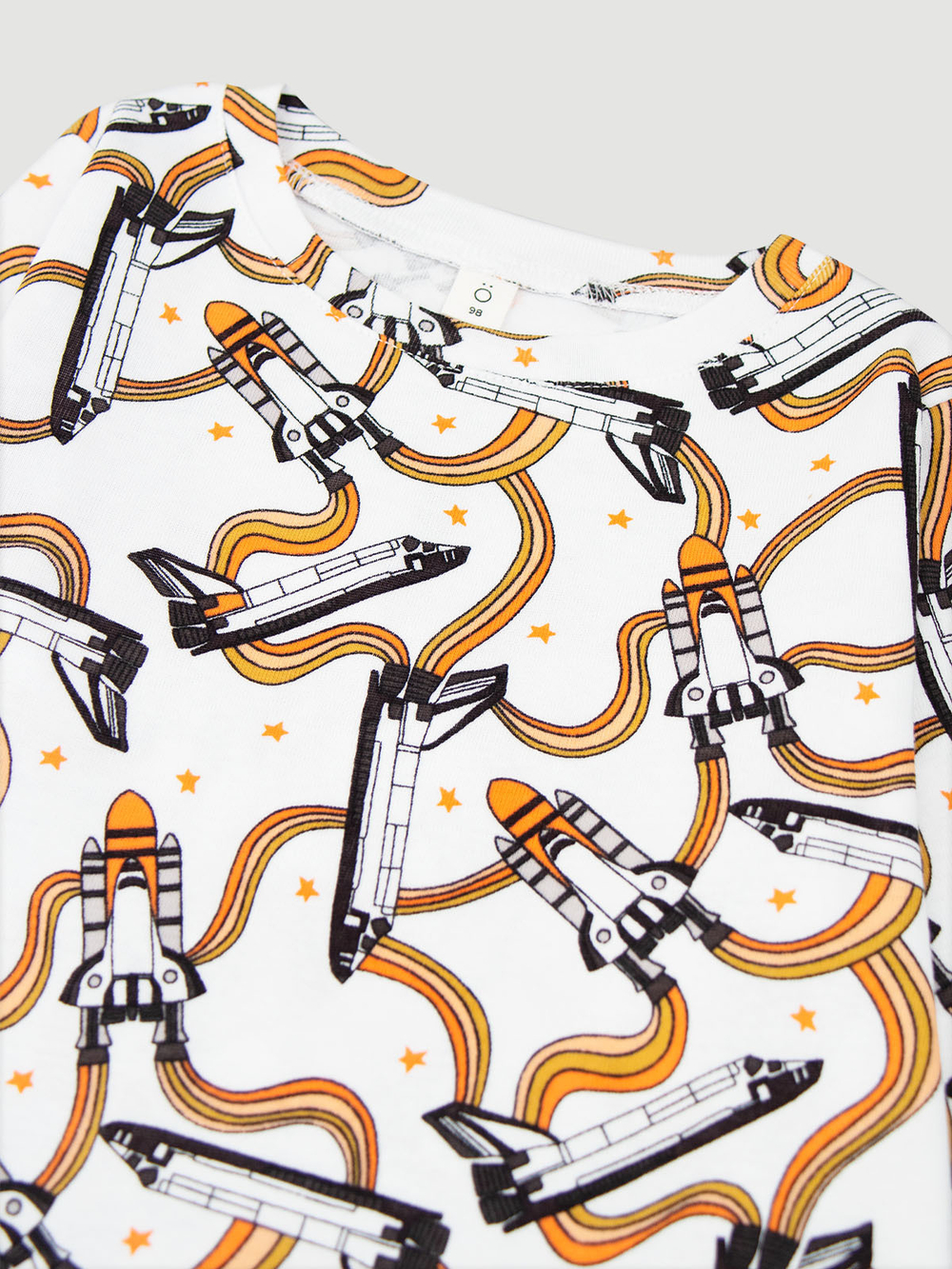 Пижама Mjölk Ракеты, на манжетах