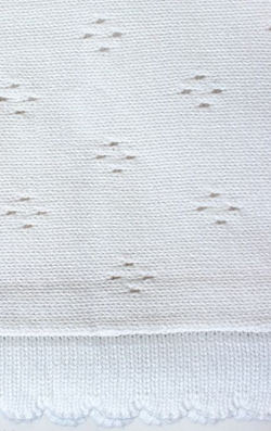 Элитный плед детский Imperio 149 белый от Luxberry фрагмент