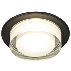 Светильник встраиваемый декоративный ЭРА DK107 BK под лампу MR16 GU5.3 черный | Декоративные встраиваемые светильники