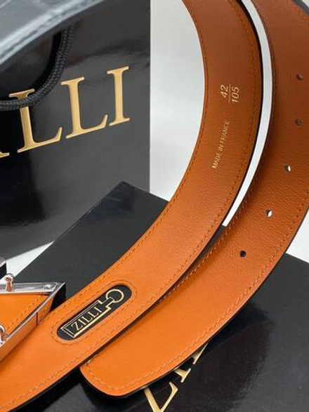 Ремень из кожи крокодила Zilli