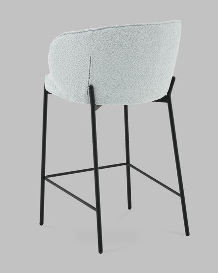 Стул полубарный Тисдейл букле светло-голубой