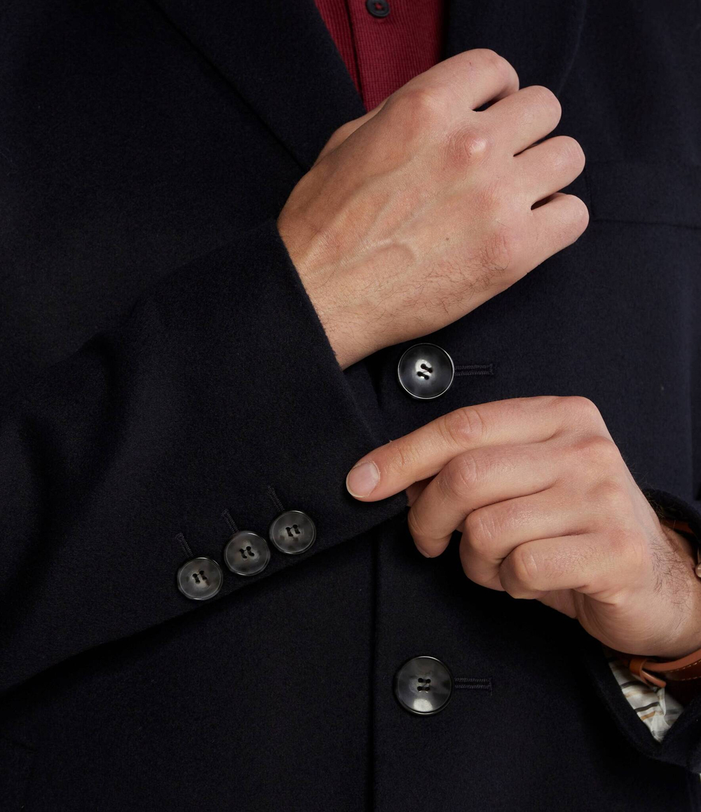 Хлопковое пальто h hyde BOSS BLACK - темно-синий(50502327)