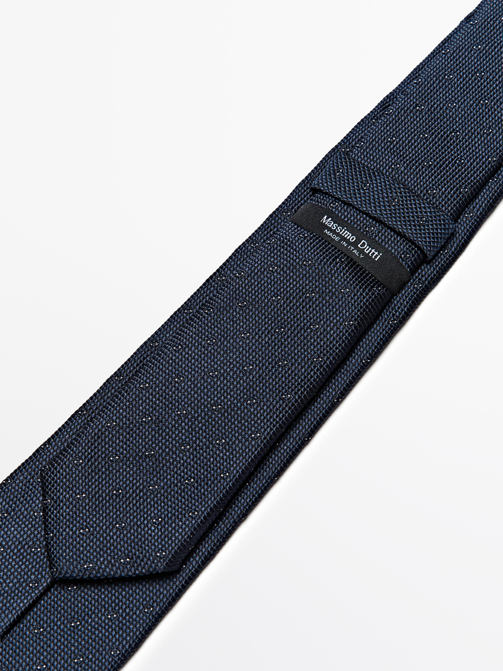 Massimo Dutti Галстук из 100% шелка, темно-синий