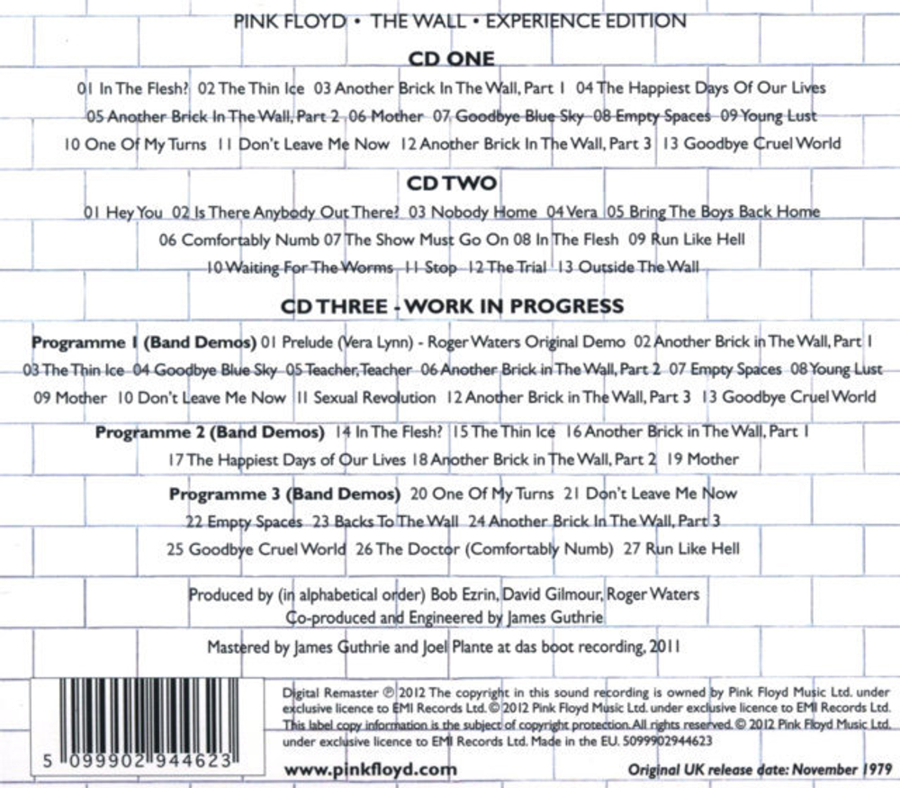 Pink Floyd / The Wall (Experience Edition)(3CD)