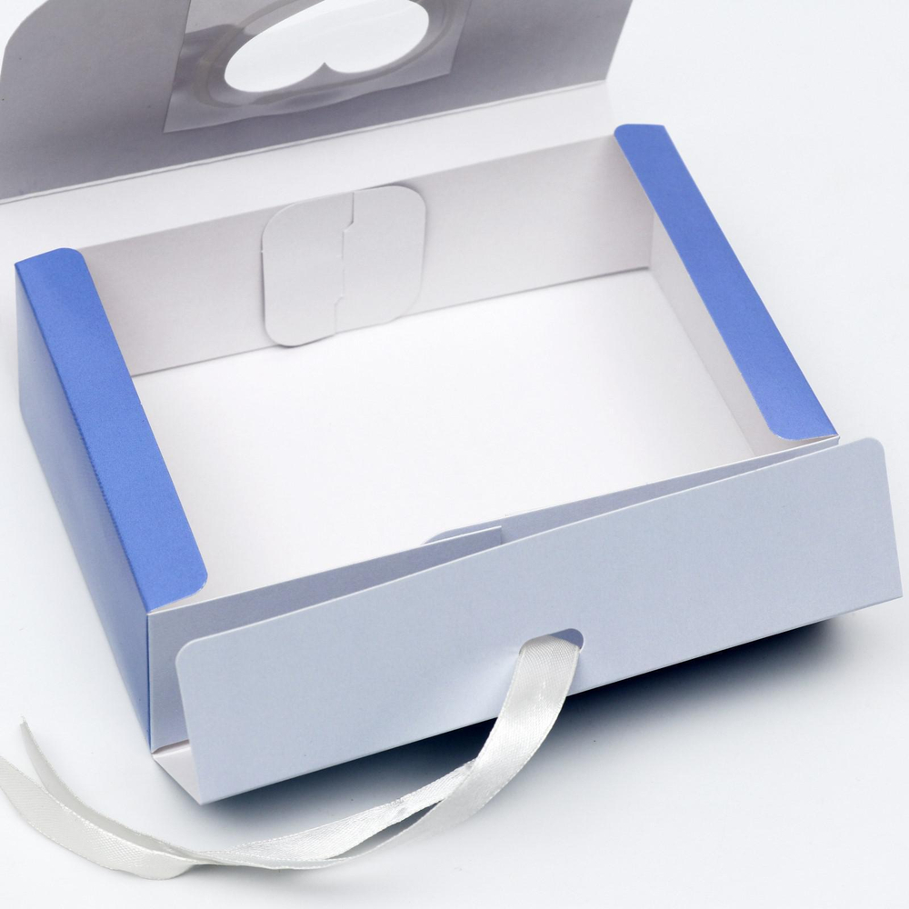 Упаковка для кондитерских изделий "Лиловые цветы" 16,5*11,5*5 см