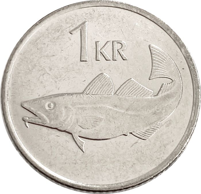 1 крона 1996 Исландия