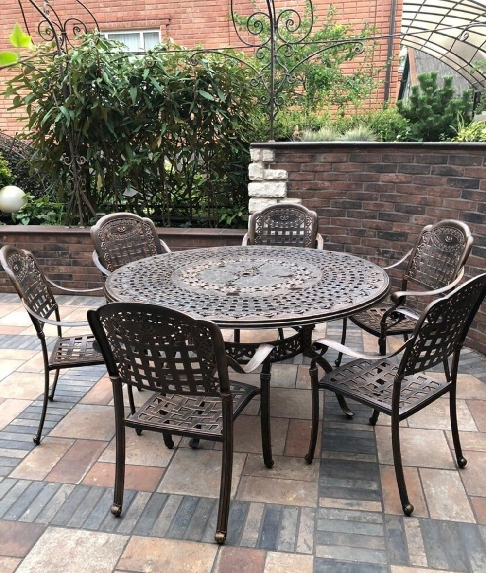 Мебель из литого алюминия Geraldine 6, светло-бежевый