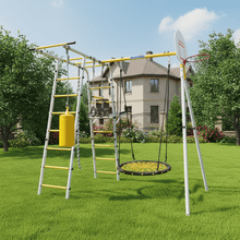 ROMANA Спорт (желтый/серый) (с пластиковыми качелями)