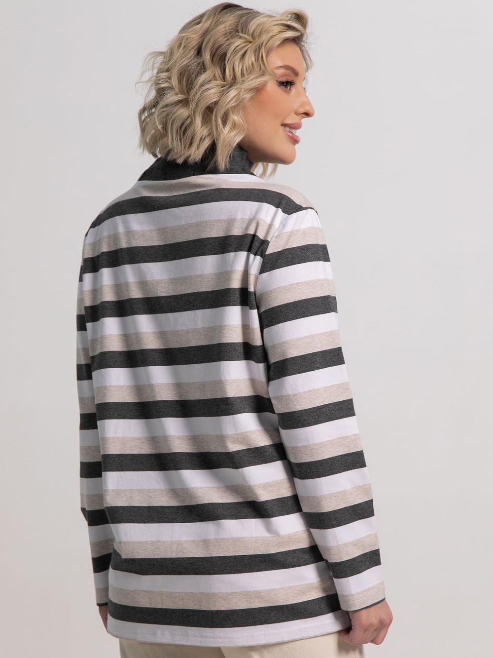 Блуза Сверкающая стрекоза (бежево-серая) Б15284-18М LT Collection