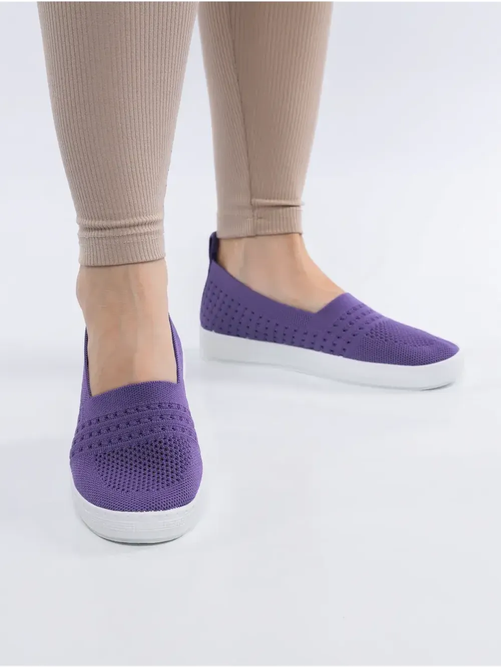 Мокасины летние текстильные