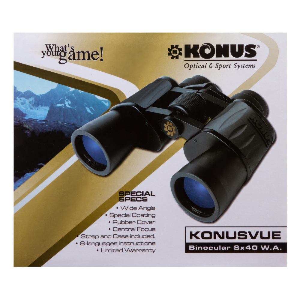Бинокль Konus Konusvue 8x40 WA — упаковка