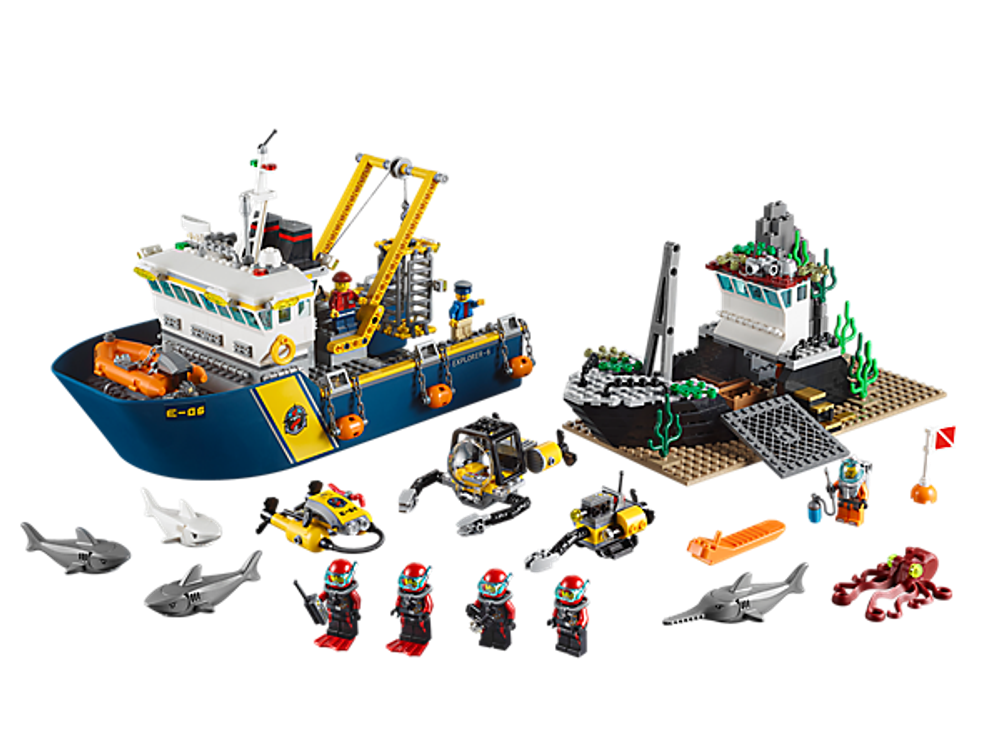 LEGO City: Корабль исследователей морских глубин 60095 — Deep Sea Exploration Vessel — Лего Сити Город