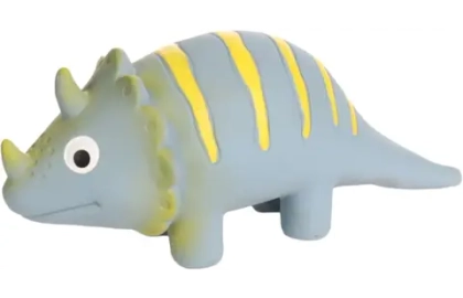 FLAMINGO Игрушка латексная для собак "Динозавр серый" L, 7*20,5*9 см