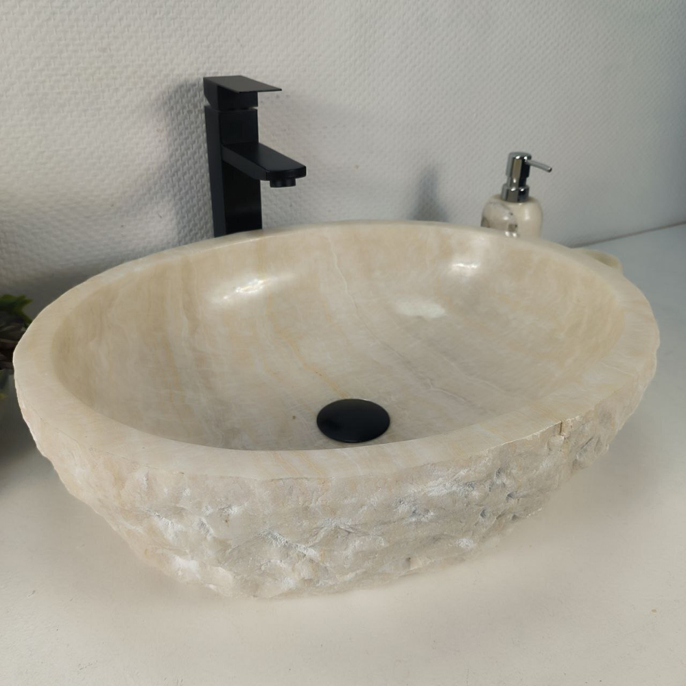 Раковина из оникса Erozy White EO-64264 52*42*15 0213