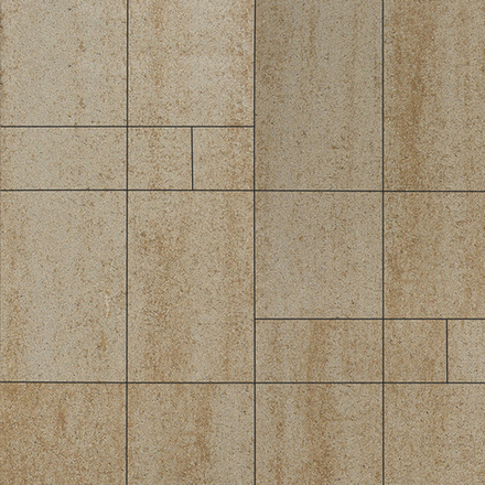 Тротуарная плитка ГРАНДО - Искусственный камень Степняк, комплект из 4 видов плит