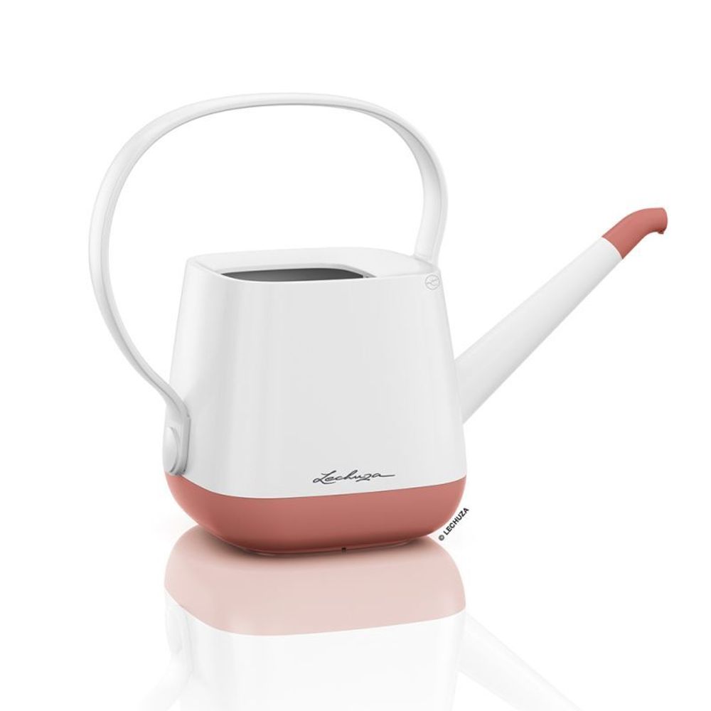 Лейка (пластик) Lechuza Watering Can Yula (white/pearl rose semi-gloss), 1.7л