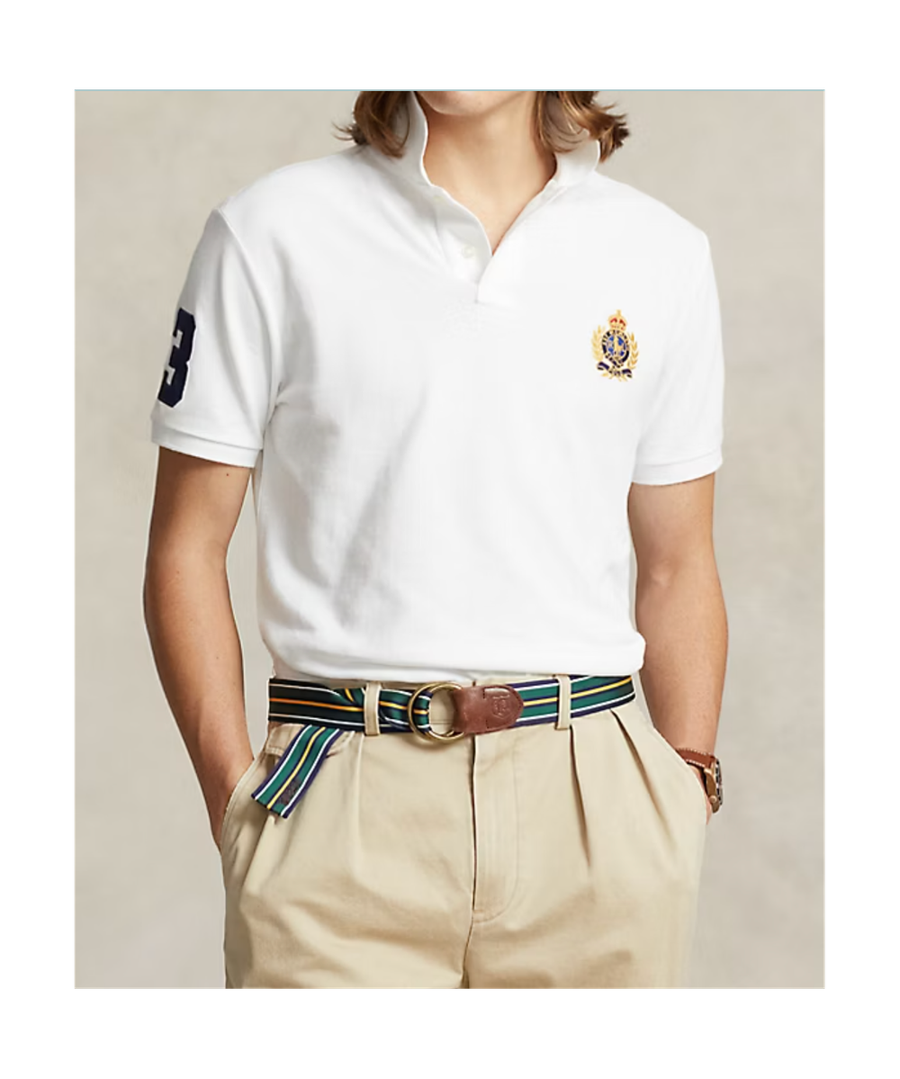 Рубашка-поло Classic Fit Triple-Pony Mesh Polo Ralph Lauren