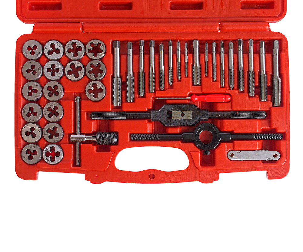 Набор метчиков и плашек 40 предметов в кейсе JTC