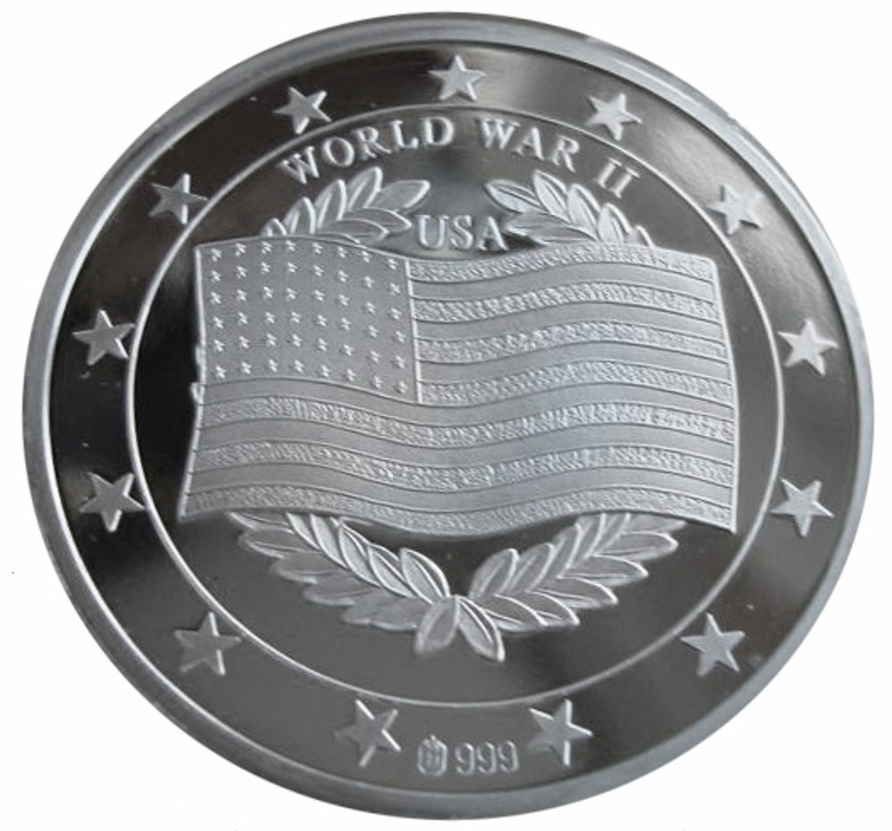 Медаль Битва за Гуадалканал Вторая мировая война 1943 г. США Proof