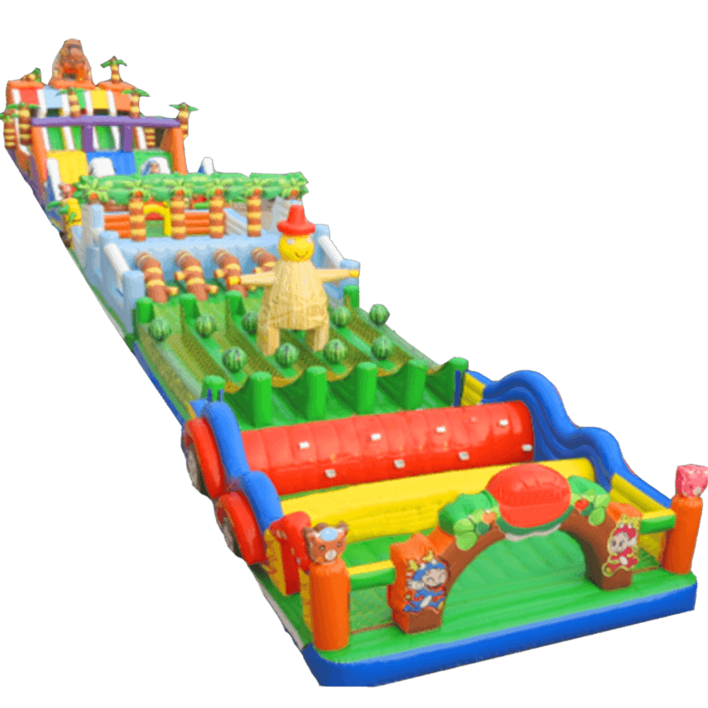 Надувная полоса препятствий "Дачные приключения"