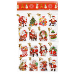 Открытка новогодняя Basir, серия "Новый год", с блёстками, 9*7 см, 128 шт