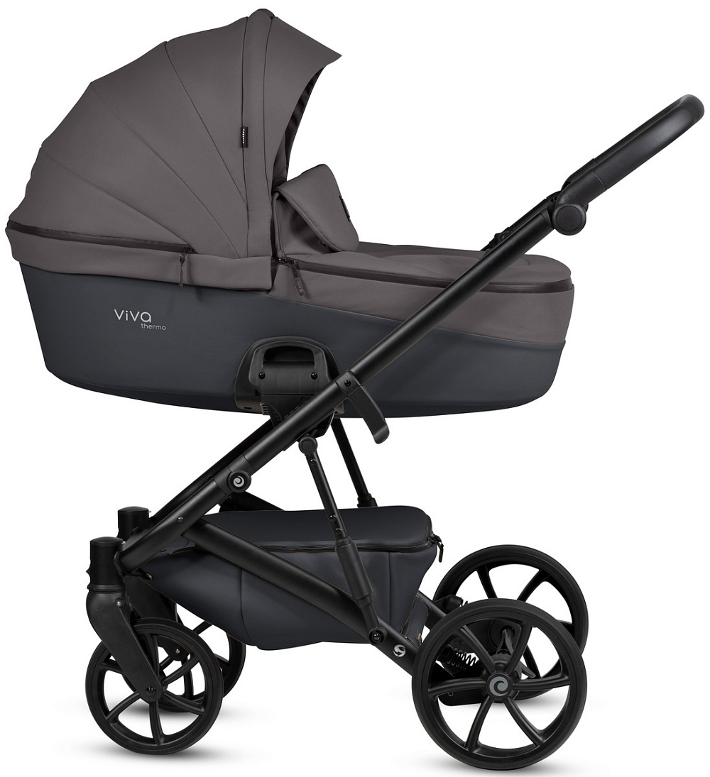 Детская коляска Tutis Viva 6 Plus Essential 3 в 1 с автокреслом Beno Black 1612072 Periscape