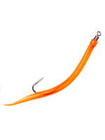 Крючок HIGASHI оснащенный кембриком Gummi Makk #4/0 (set-3pcs) #05 Orange; 3 шт