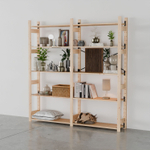 Стеллаж Ивар из сосны, 10 широких полок, 179х174х30 см, напольный стеллаж Икеа для хранения